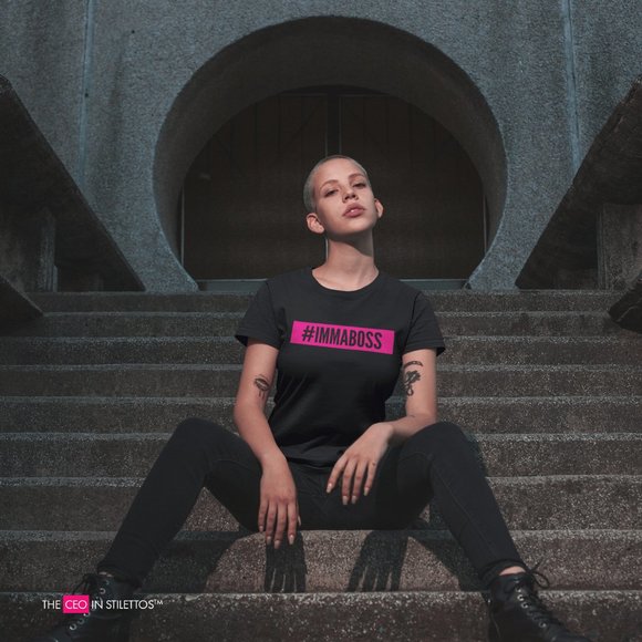 #Immaboss Women's Fitted T-Shirt - Picture 3 of 3